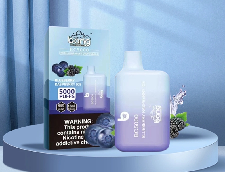 Bang Vape Box BC5000 – Blueberry Ice: De Perfecte Mix van Kracht, Smaak en Gemak