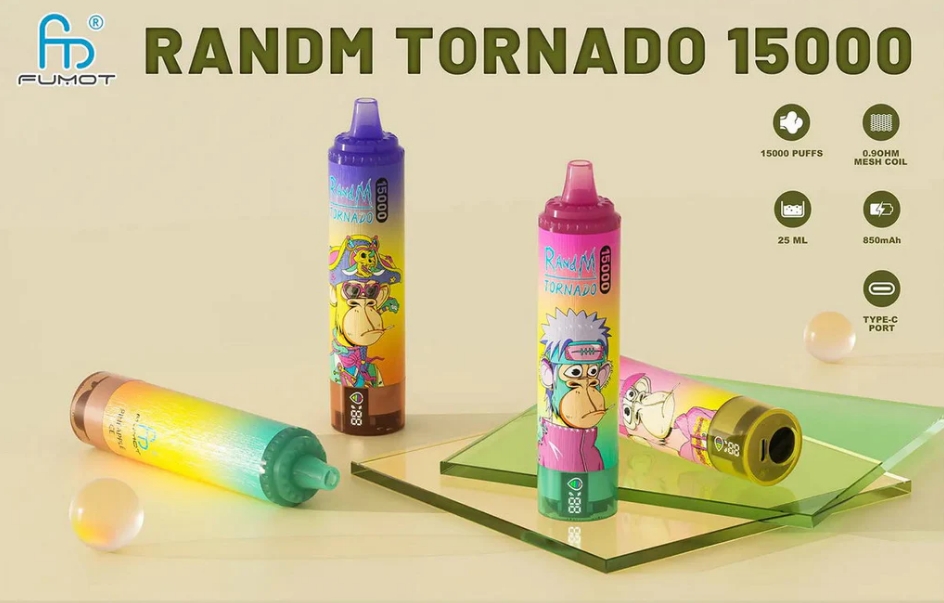 Fumot RandM Tornado 15000 Vape – Bosbessen op IJs: IJskoude Innovatie voor Smaakzoekers