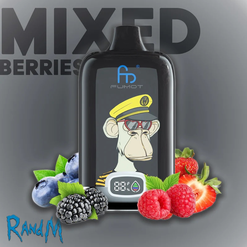 Fumot Original RandM Digital Box 12000 Vape - gemengde bessen: Stijlvolle kracht in een digitale beleving