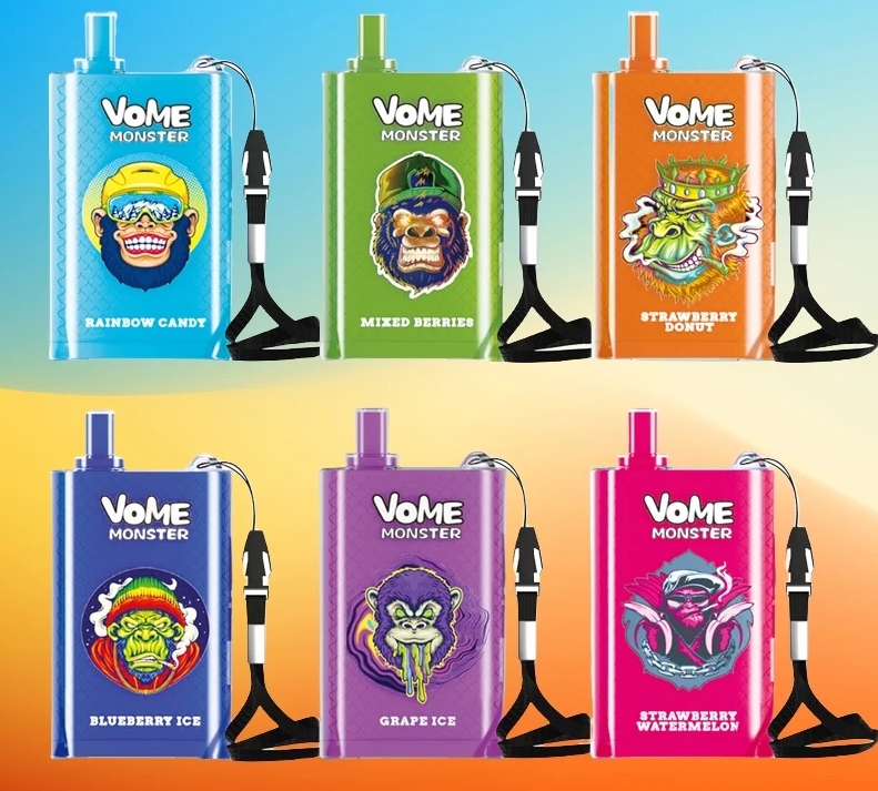 RandM Vome Monster 10000 Puffs Vape - Perzik Mango: Een Exotische Beleving met Maximale Duurzaamheid