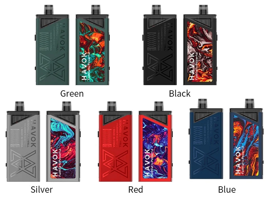 UWELL HAVOK V1 kit 65w Vape - Zilver: De Perfecte Balans tussen Kracht, Design en Gebruiksgemak