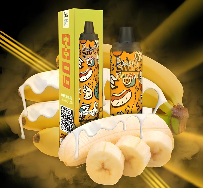 Een Verrassende Combinatie: RandM Tornado 6000 Puffs Vape - Bananen Melk