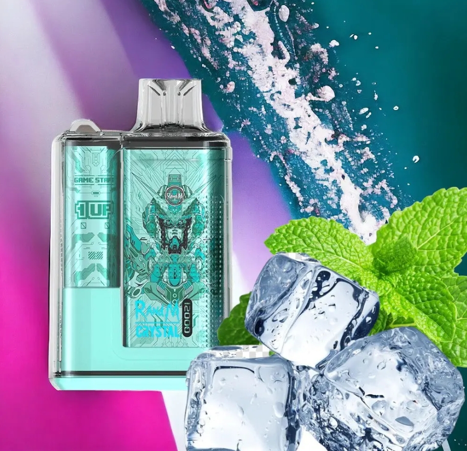 Fumot Crystal 12000 Puffs Vape - koele munt: Frisse kracht in een kristalhelder ontwerp