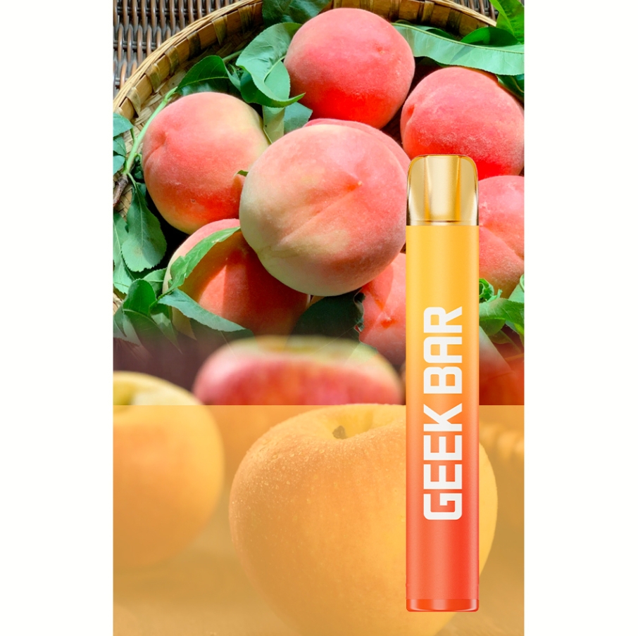 Geek Bar E600 Vape – Appel Perzik: Zacht fruit ontmoet slimme eenvoud