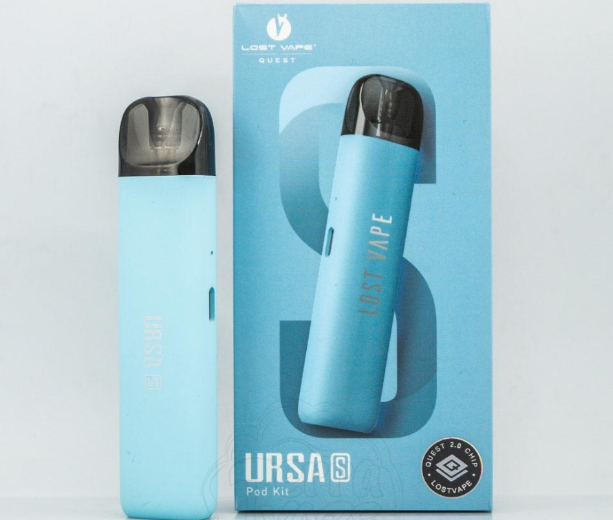 Lost Vape Ursa S Pod Kit Vape – Babyblauw: elegantie en kracht in een subtiele pod