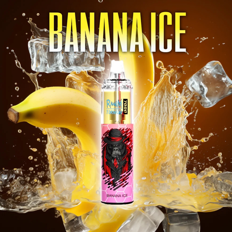 RandM Tornado 7000 Puffs – Bananen IJs: Tropische verwennerij in een wolk van innovatie
