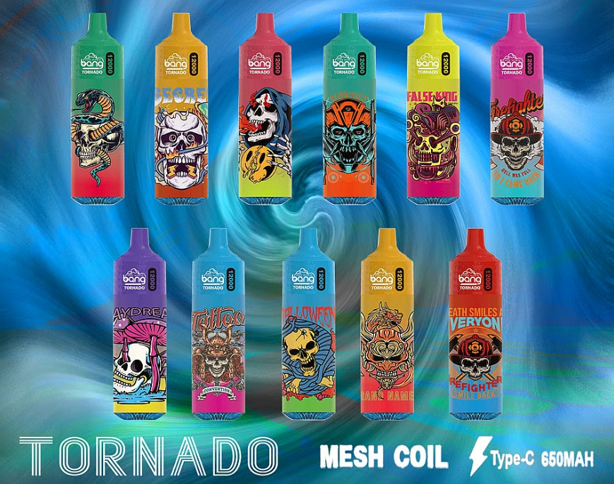 Bang Tornado 12000 Puffs Vape – Blue Razz Ice: IJzige bessenkracht in een storm van smaak en technologie