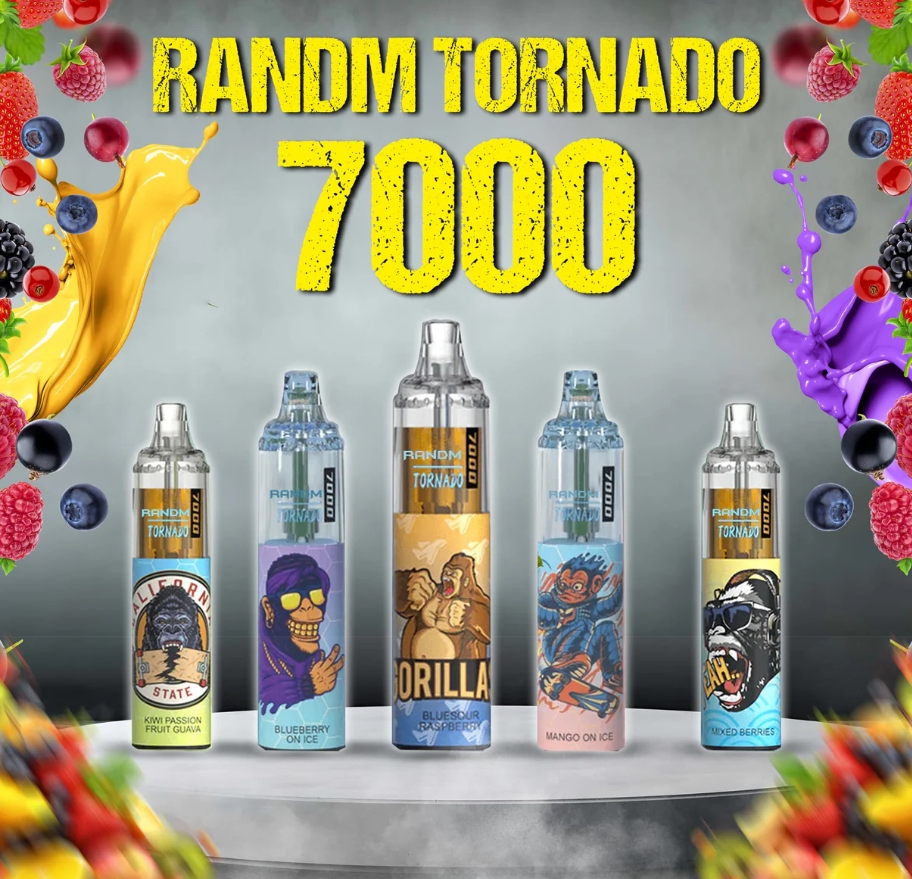 RandM Tornado 7000 Puffs – Bananen IJs: Tropische verwennerij in een wolk van innovatie