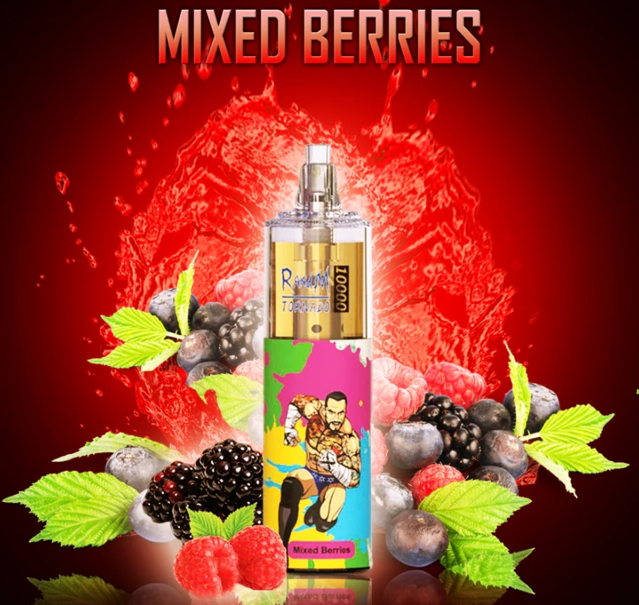 Een Overweldigende Smaakexplosie: RandM Tornado 10000 Puffs Vape - gemengde bes